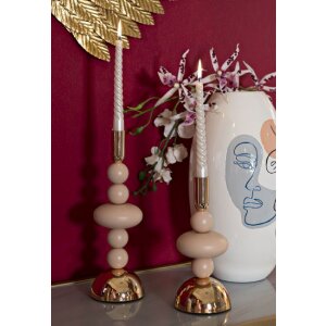 Portacandele Galaxy rosa Mauro Ferretti – Set da 2 Ø 10x22 cm e Ø 10x30 cm