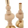 Portacandele Galaxy rosa Mauro Ferretti – Set da 2 Ø 10x22 cm e Ø 10x30 cm