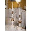 Mauro Ferretti Portacandele Saturn crema – Set da 2 Ø 10x27 cm e Ø 10x33 cm
