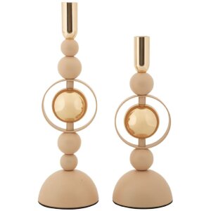 Mauro Ferretti portacandele Saturn rosa – Set da 2...