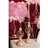 Mauro Ferretti portacandele Saturn rosa – Set da 2 Ø 10x27 cm e Ø 10x33 cm