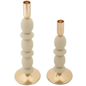 Set di 2 portacandele Shuttle crema Mauro Ferretti...