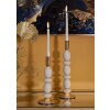 Set di 2 portacandele Shuttle crema Mauro Ferretti Ø 10x25 cm e Ø 10x33,5 cm