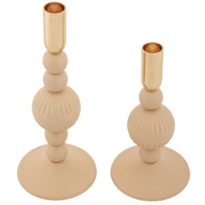 Mauro Ferretti Portacandele Aster rosa – Set da 2...