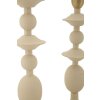 Portacandele Gemini crema Mauro Ferretti – Set da 2 Ø 10x29 cm e Ø 10x33 cm