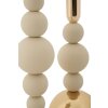 Mauro Ferretti portacandele Bolly crema – Set da 2 Ø 10x24 cm e Ø 10x29,5 cm