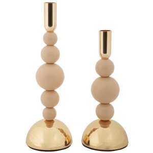 Mauro Ferretti portacandele Bolly rosa – set da 2...