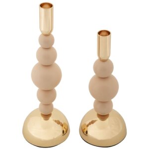 Mauro Ferretti portacandele Bolly rosa – set da 2...