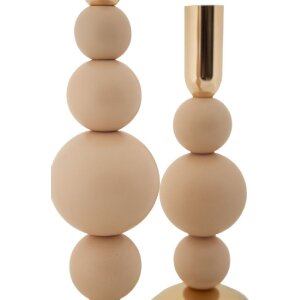Mauro Ferretti portacandele Bolly rosa – set da 2 Ø 10x24 cm e Ø 10x29,5 cm