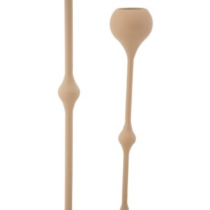 Mauro Ferretti Portacandele Slimmy rosa – Set da 2 Ø 8x26 cm e Ø 8x37 cm