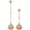 Mauro Ferretti Portacandele Slimmy rosa – Set da 2 Ø 8x26 cm e Ø 8x37 cm