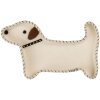 Scodella decorativa a forma di cane Clayre & Eef 20x13x3 cm Bianco e Marrone