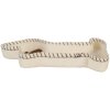 Scodella decorativa a forma di cane Clayre & Eef 20x13x3 cm Bianco e Marrone