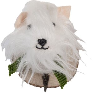 Gruccio da parete a forma di cane in pelliccia Clayre...