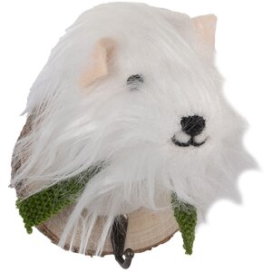 Gruccio da parete a forma di cane in pelliccia Clayre...