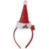 Fascia capelli con cuffia di Natale Clayre & Eef 66351 con LED 12x7x27 cm