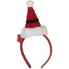 Headband natalizio con cuffia luminosa LED Clayre & Eef 12x7x27 cm