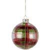 Pallina per albero di Natale Clayre & Eef 6GL5178 Ø 8x8 cm Rosso Dorato