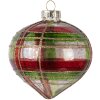 Palla per albero di Natale Clayre & Eef 6GL5179 Ø 8x8 cm Rosso-Oro