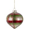 Palla per albero di Natale Clayre & Eef 6GL5179 Ø 8x8 cm Rosso-Oro