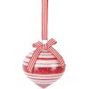 Pallina per albero di Natale Clayre & Eef 6GL5180 Rossa & Bianca Ø 8 cm