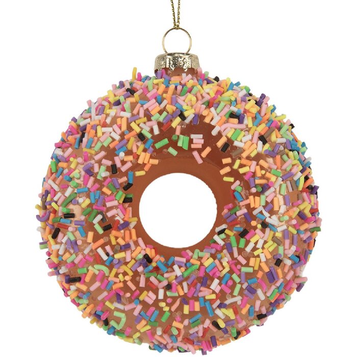 Decorazione natalizia in vetro Clayre & Eef 6GL5254 Ø 10x4 cm