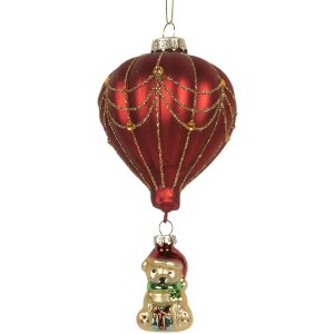 Clayre & Eef 6GL5255 Ornamento Natalizio Rosso e...