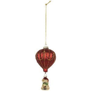 Clayre & Eef 6GL5255 Ornamento Natalizio Rosso e...