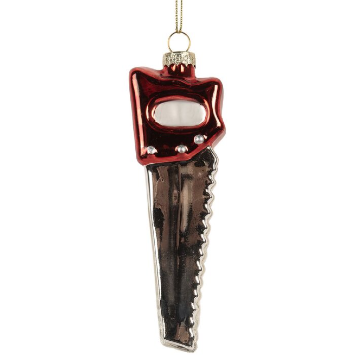 Ornamento Natalizio Clayre & Eef 6GL5257 4x3x13 cm Argento
