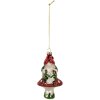 Clayre & Eef 6GL5263 Ornamento Natalizio 7x6x13 cm Rosso e Verde