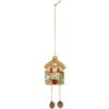 Clayre & Eef 6GL5265 Ornamento Natalizio 7x4x10/17 cm Marrone & Verde