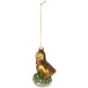 Ornamento Natalizio Clayre & Eef 6GL5266 6x5x11 cm Marrone Verde Vetro