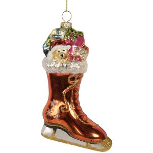 Clayre & Eef 6GL5267 Ornamento Natalizio 8x4x13 cm...