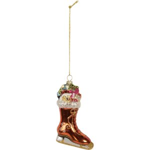 Clayre & Eef 6GL5267 Ornamento Natalizio 8x4x13 cm...