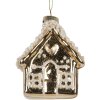 Clayre & Eef 6GL5268 Ornamento Natalizio 7x7x9 cm Oro