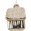 Clayre & Eef 6GL5268 Ornamento Natalizio 7x7x9 cm Oro