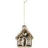 Clayre & Eef 6GL5268 Ornamento Natalizio 7x7x9 cm Oro