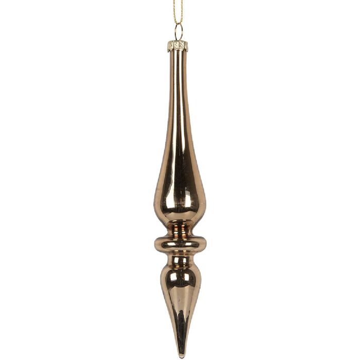 Clayre & Eef 6GL5272 Ornamento per albero di Natale Ø 3x18 cm Oro