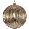 Pallina per albero di Natale Clayre & Eef 6GL5275 Ø 15x15 cm Trasparente Argento