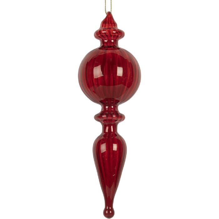 Palla di Natale Ø 5x17 cm rossa Clayre & Eef 6GL5288
