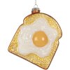 Ornamento natalizio Clayre & Eef 6GL5290 9x4x11 cm Bianco-Dorato