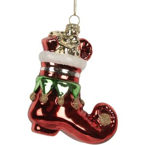 Clayre & Eef 6GL5291 Ornamento Natalizio 9x4x10 cm...