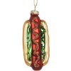 Ornamento Natalizio Clayre & Eef 6GL5297 4x3x10 cm Oro e Rosso