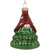 Clayre & Eef 6GL5298 Ornamento Natalizio Rosso e Verde Ø 5x9 cm