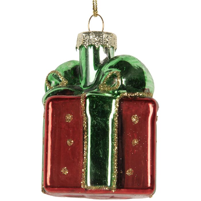 Clayre & Eef 6GL5300 Ornamento Natalizio 4x4x6 cm