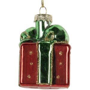 Clayre & Eef 6GL5300 Ornamento Natalizio 4x4x6 cm