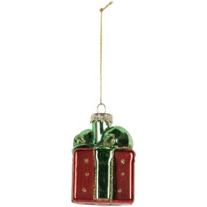 Clayre & Eef 6GL5300 Ornamento Natalizio 4x4x6 cm