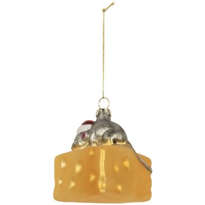 Clayre & Eef 6GL5305 Ornamento Natalizio 8x8x8 cm