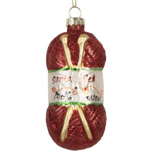 Clayre & Eef 6GL5306 Ornamento Natalizio Rosso-Bianco...