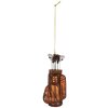 Ornamento Natalizio Clayre & Eef 6GL5311 6x4x13 cm Marrone & Nero